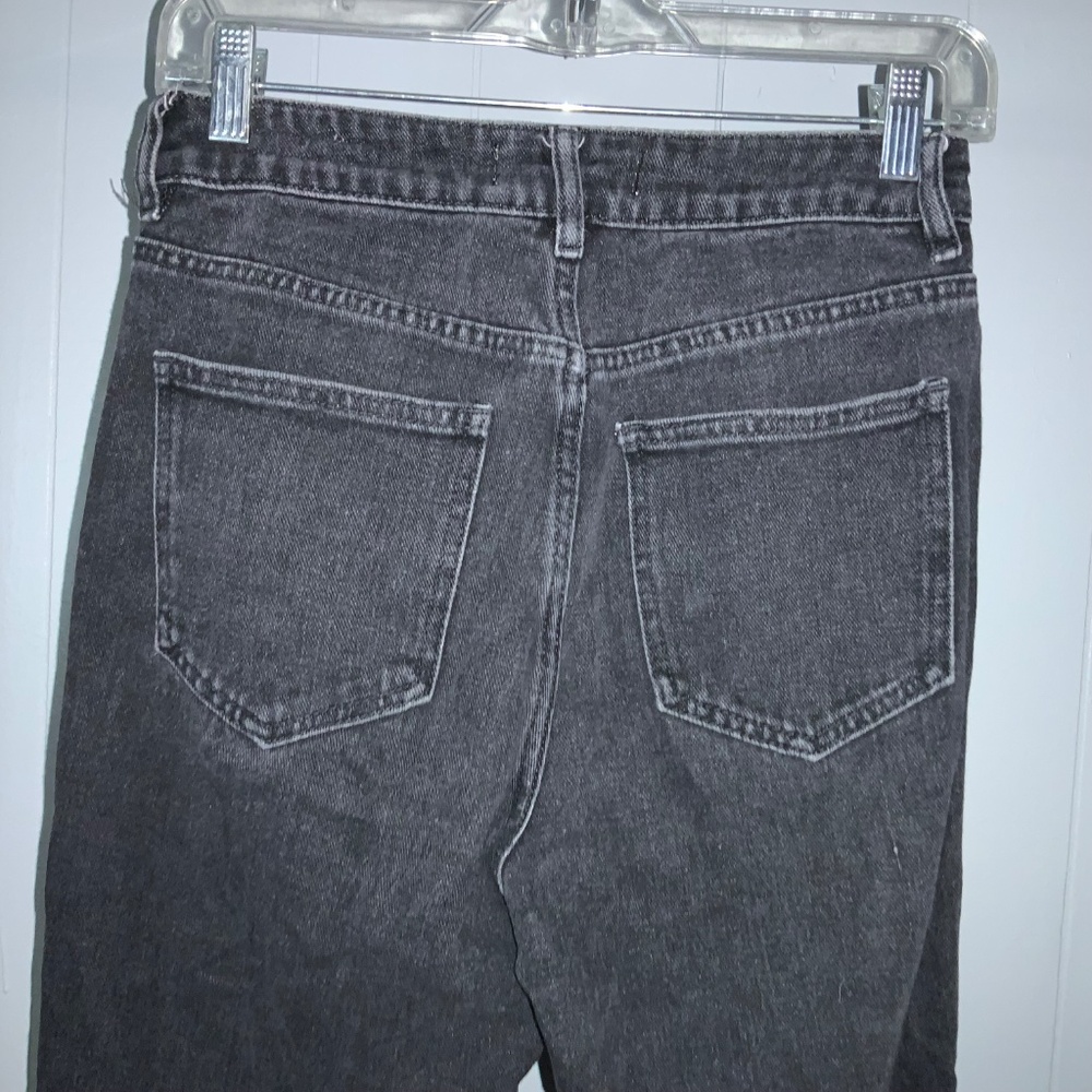 Pacsun black cotton Mom jeans Sz 26 high waist - Picture 5 of 8